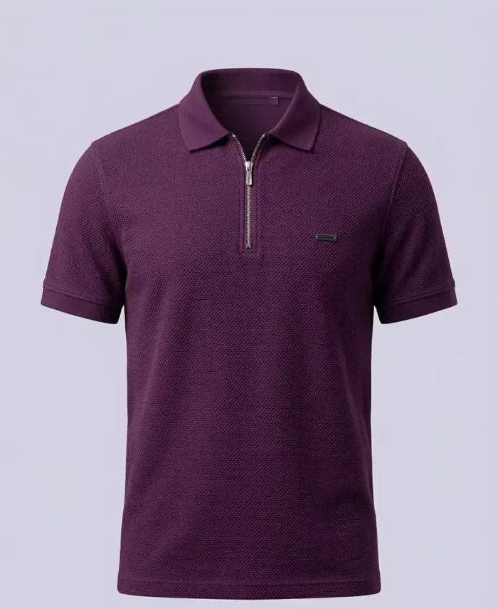 ZIPPER POLO SHIRT