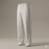White Onyx 12-4300 TCX SIDE Remi Cotton Semi-Baggy Pants